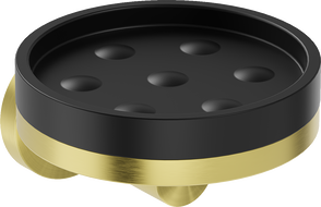 Mexen Triv szappantartó, fekete/arany kefehatású - 70A33055-55B