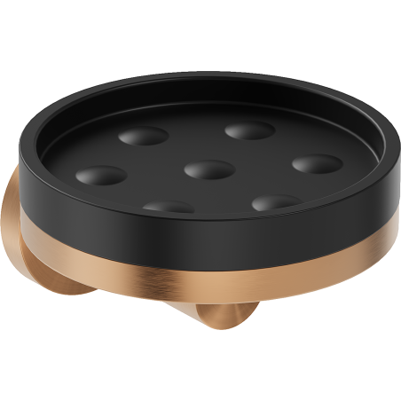 Mexen Triv săpunieră, negru/cupru periat - 70A33055-65B