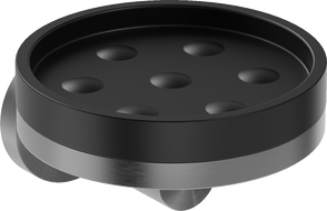 Mexen Triv szappantartó, fekete/gun szürke kefélt - 70A33055-66B