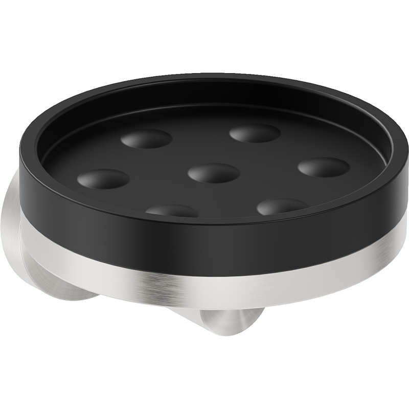 Mexen Triv săpunieră, negru/nichel periat - 70A33055-97B