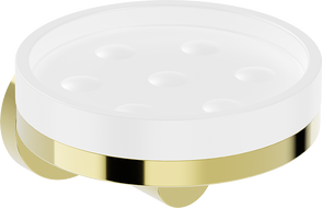 Mexen Triv savonieră, albă/aurie - 70A33055-50W