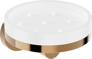 Mexen Triv săpunieră, alb/aur roz - 70A33055-60W