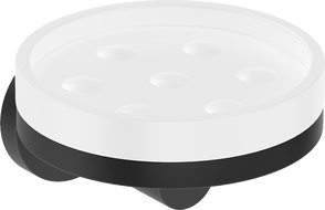 Mexen Triv săpunieră, albă/neagră - 70A33055-70W