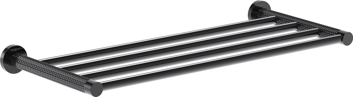 Mexen Triv törölközőtartó, fekete króm - 70A33082-73