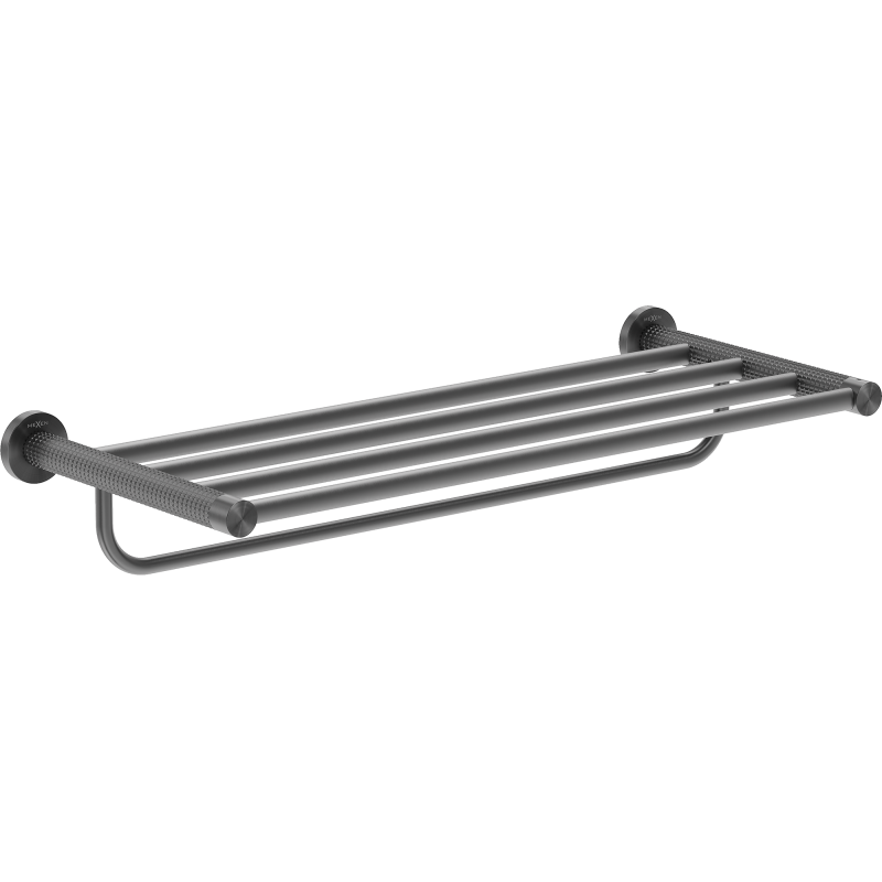 Mexen Triv raft pentru prosoape, gri închis periat - 70A33081-66