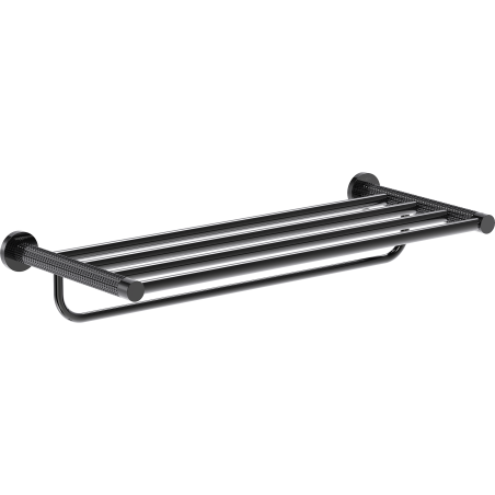 Mexen Triv raft pentru prosop, crom negru - 70A33081-73
