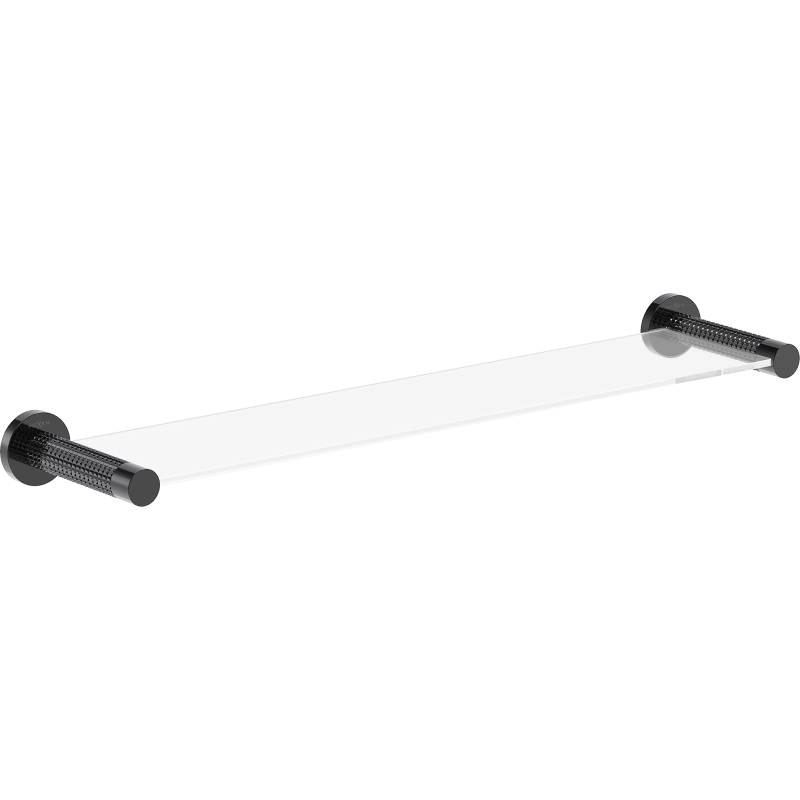 Mexen Triv raft de sticlă suspendat, negru crom - 70A33061-73