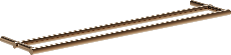 Mexen Loop kettős törülközőtartó, rózsaszín arany - 70A71047-60