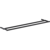 Mexen Loop cuier dublu pentru prosoape, black chrome - 70A71047-73