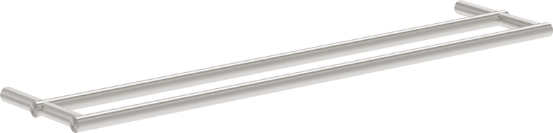 Mexen Loop kettős törülközőtartó, szálcsiszolt nikkel - 70A71047-97