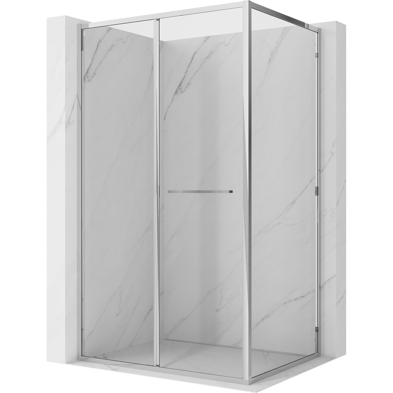 Mexen Linea cabina de duș glisantă 80 x 85 cm, transparent, crom - 8E1-080-085-01-01