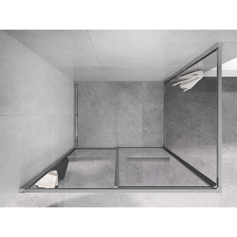 Mexen Linea cabină de duș glisantă 110 x 85 cm, transparentă, crom - 8E1-110-085-01-01