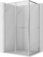 Mexen Linea 120 x 90 cm-es tolóajtós zuhanykabin, átlátszó, króm - 8E1-120-090-01-01