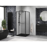 Mexen Linea cabina de duș glisantă 80 x 80 cm, transparentă, neagră - 8E1-080-080-70-70