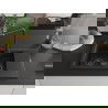 Mexen Gaspar chiuvetă din granit cu 1,5 cuve cu picurător și baterie de bucătărie Duero, negru/auriu - 6507-75-671600-70-B
