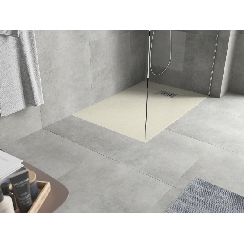 Mexen Hugo brodzik dreptunghiular SMC 120 x 70 cm, bej, mască inox - 42697012-X