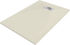 Mexen Hugo brodzik dreptunghiular SMC 80 x 70 cm, bej, capac inox - 42697080-X