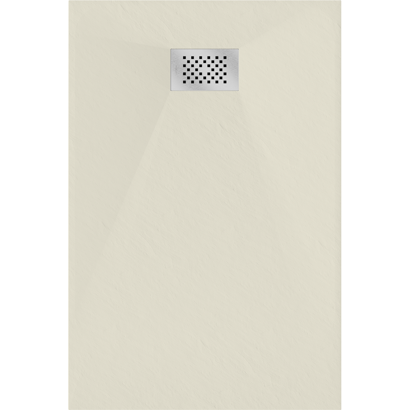 Mexen Hugo SMC téglalap alakú zuhanytálca 120 x 80 cm, bézs, inox burkolat - 42698012-X