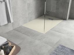 Mexen Hugo SMC téglalap alakú zuhanytálca 120 x 80 cm, bézs, inox burkolat - 42698012-X