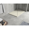 Mexen Hugo téglalap alakú SMC zuhanytálca 90 x 80 cm, bézs, inox burkolat - 42698090-X