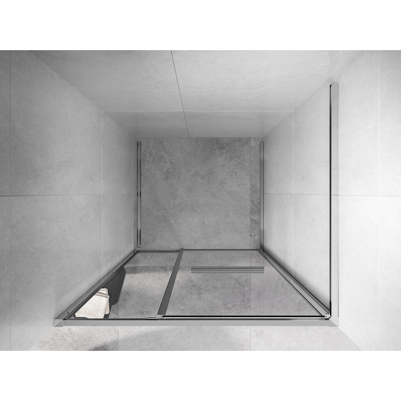 Mexen Linea uși de duș culisante 85 cm, transparent, crom - 8E1-085-000-01-01