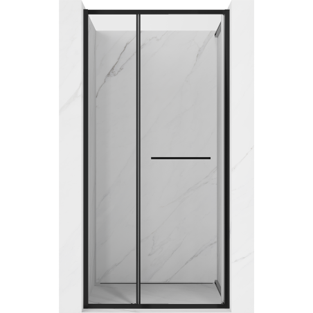 Mexen Linea uși de duș glisante 80 cm, transparente, negre - 8E1-080-000-70-70