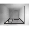 Mexen Linea uși de duș glisante 85 cm, transparente, negre - 8E1-085-000-70-70