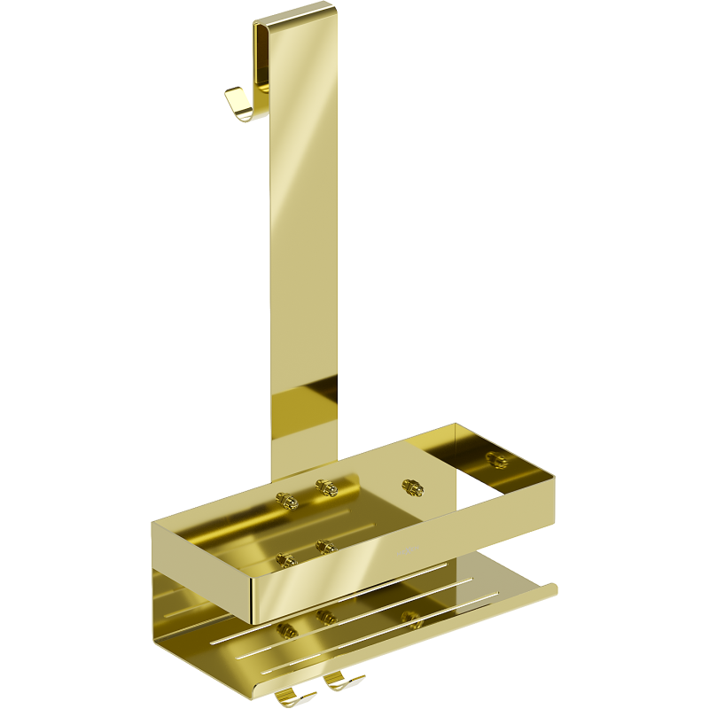 Mexen Brin-1 fürdőszobai kosár akasztóval, arany - 70A8841-50