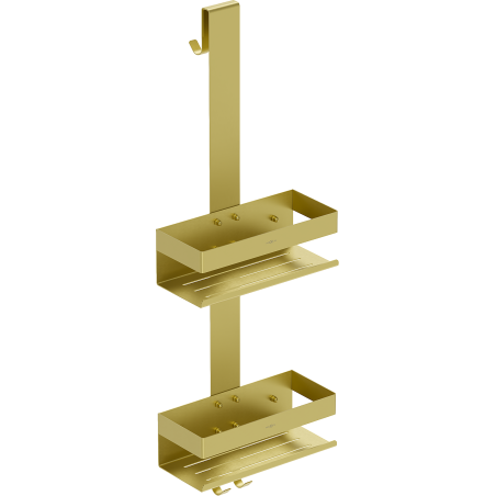 Mexen Brin-2 fürdőszobai kosár akasztóval, arany matt - 70A8842-55