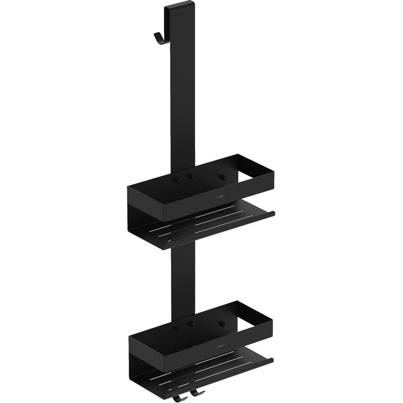 Mexen Brin-2 fürdőszobai kosár akasztóval, fekete - 70A8842-70