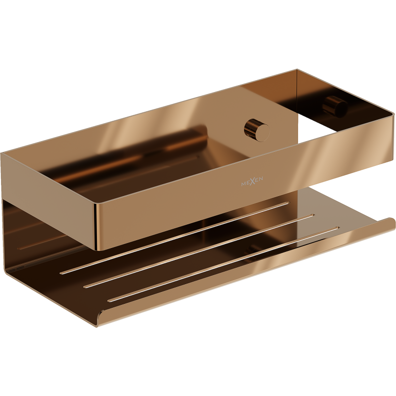 Mexen Brin-L fürdőszobai kosár, rózsaarany - 70A8730-60