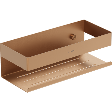 Mexen Brin-L fürdőszobai kosár, csiszolt réz - 70A8730-65