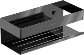 Mexen Brin-L coș de baie, chrome negru - 70A8730-73