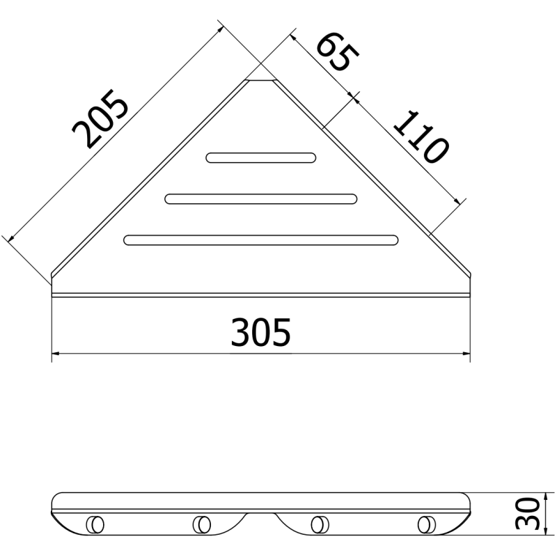 Mexen Diva-C sarokfürdőszobai kosár, fehér - 70A8528-20