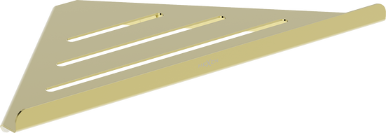 Mexen Diva-C sarok fürdőszobai kosár, arany - 70A8528-50