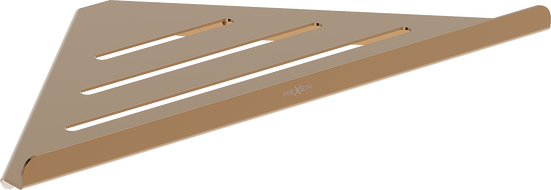 Mexen Diva-C sarok fürdőszobai kosár, rózsaarany - 70A8528-60