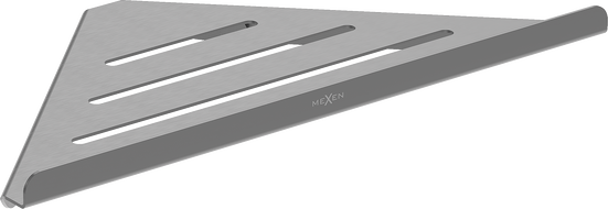 Mexen Diva-C sarokkosár fürdőszobába, kefe gun gray - 70A8528-66
