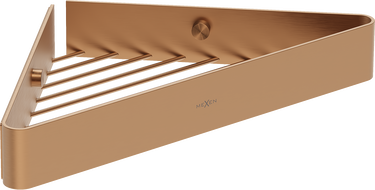 Mexen Evos-C sarok fürdőszobai kosár, kefélt réz - 70A8514-65