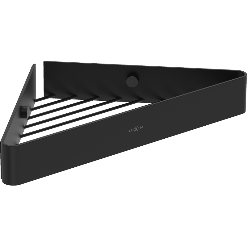 Mexen Evos-C sarok fürdőszobai kosár, fekete - 70A8514-70