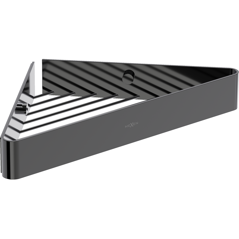Mexen Evos-C coș de baie colțar, crom negru - 70A8514-73