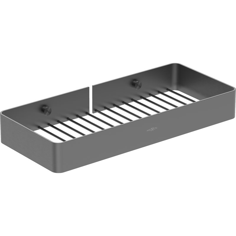 Mexen Evos-L fürdőszobai kosár, gun gray kefe - 70A8714-66