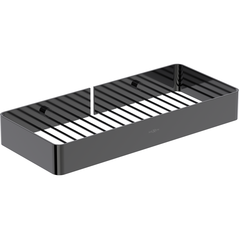 Mexen Evos-L coș de baie, crom negru - 70A8714-73