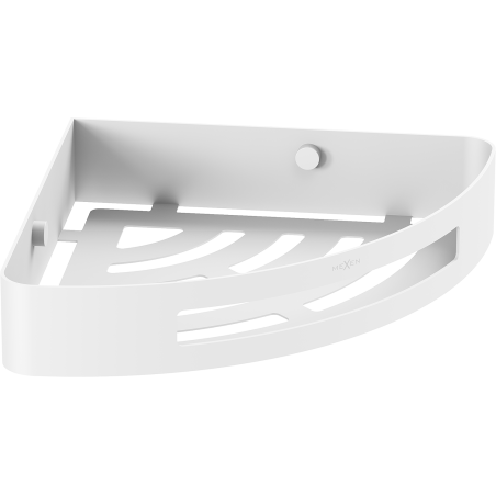 Mexen Laxo-C sarok fürdőszobai kosár, fehér - 70A8513-20