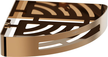 Mexen Laxo-C sarokkosár fürdőszobai, rózsaarany - 70A8513-60