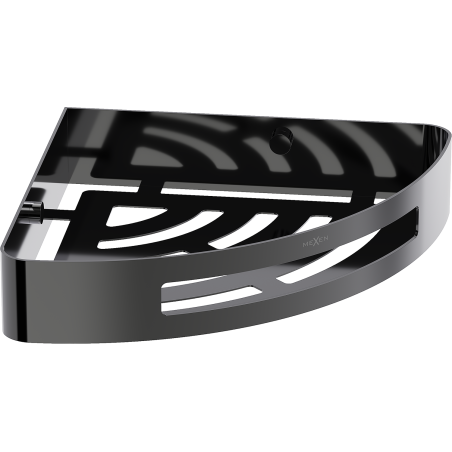 Mexen Laxo-C coș de baie de colț, black chrome - 70A8513-73