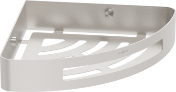 Mexen Laxo-C sarok fürdőszobai kosár, szálcsiszolt nikkel - 70A8513-97