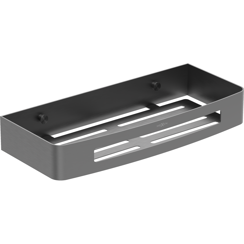 Mexen Laxo-L fürdőszobai kosár, gun gray kefe - 70A8713-66