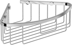 Mexen Uni-C sarok fürdőszobai kosár, króm - 70A8517-00