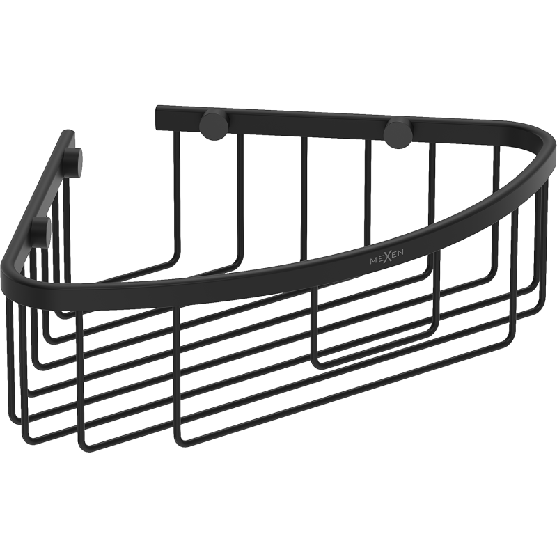 Mexen Uni-C sarokba helyezhető fürdőszobai kosár, fekete - 70A8517-70
