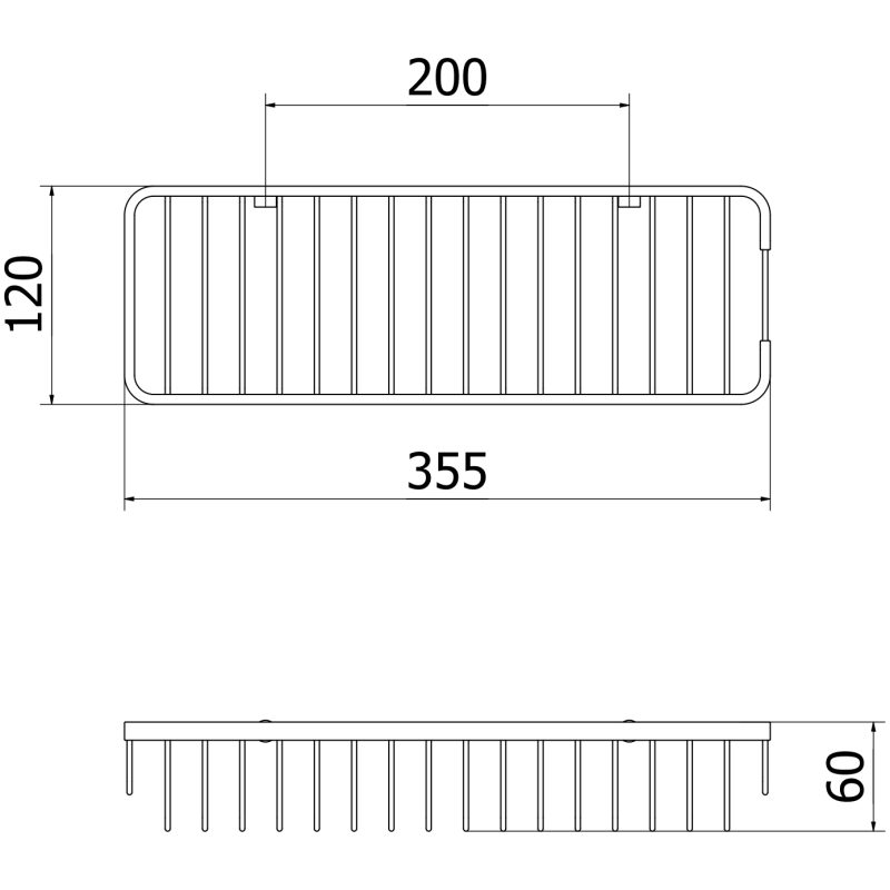 Mexen Uni-L arany fürdőszobai kosár - 70A8719-50